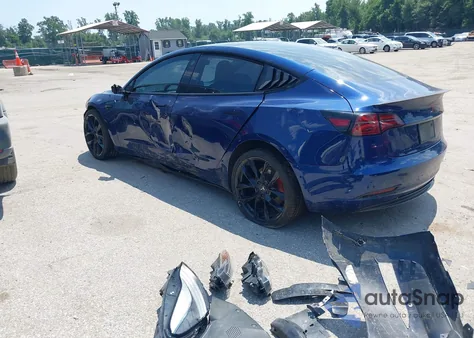 2021 Tesla Model 3 Performance Dual Motor All-Wheel Drive from USA, damaged, VIN 5YJ3E1EC4MF054738